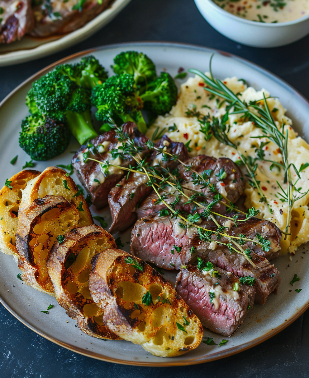 steak alfredo recipe