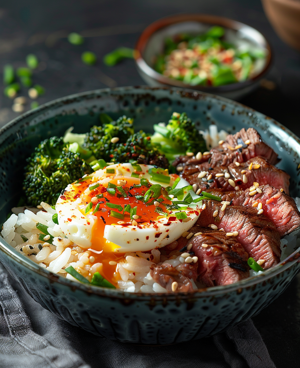 steak rice bowl