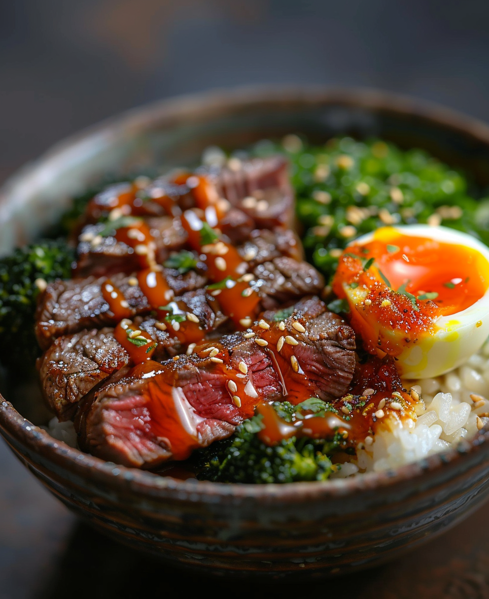 steak rice bowl