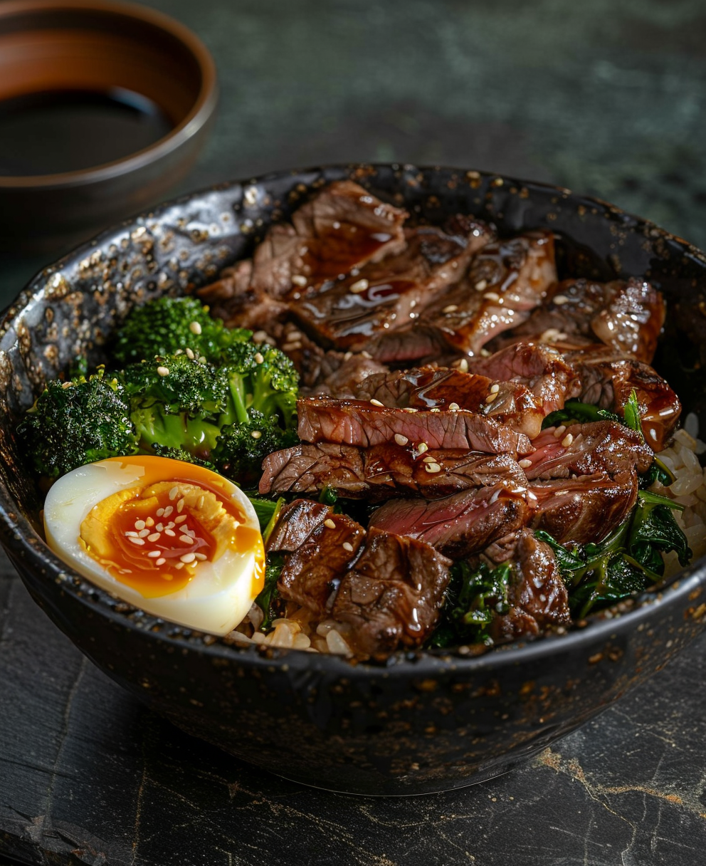 steak rice bowl