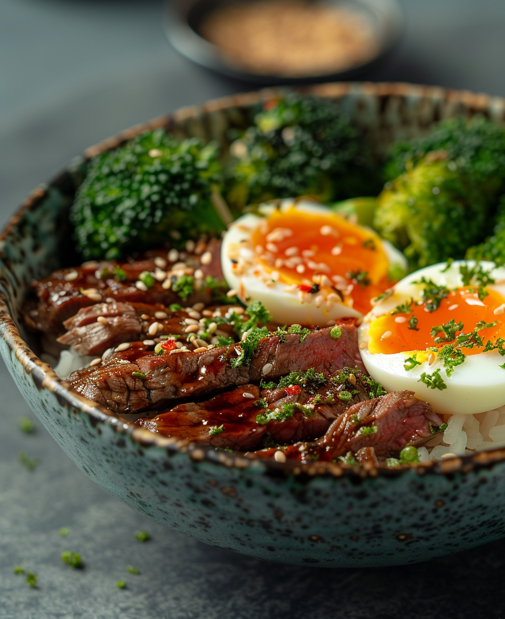 steak rice bowl