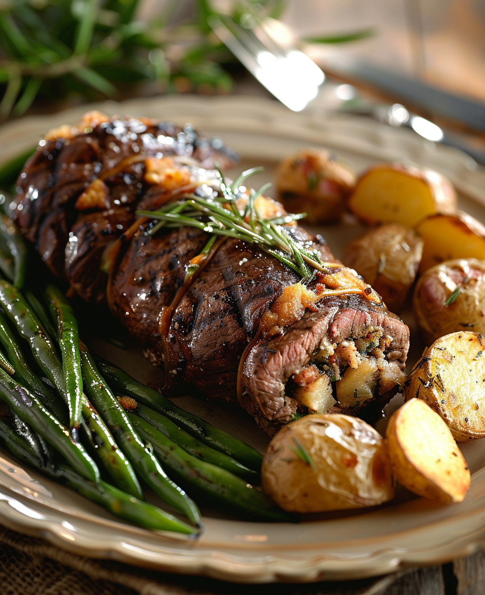 stuffed flank steak
