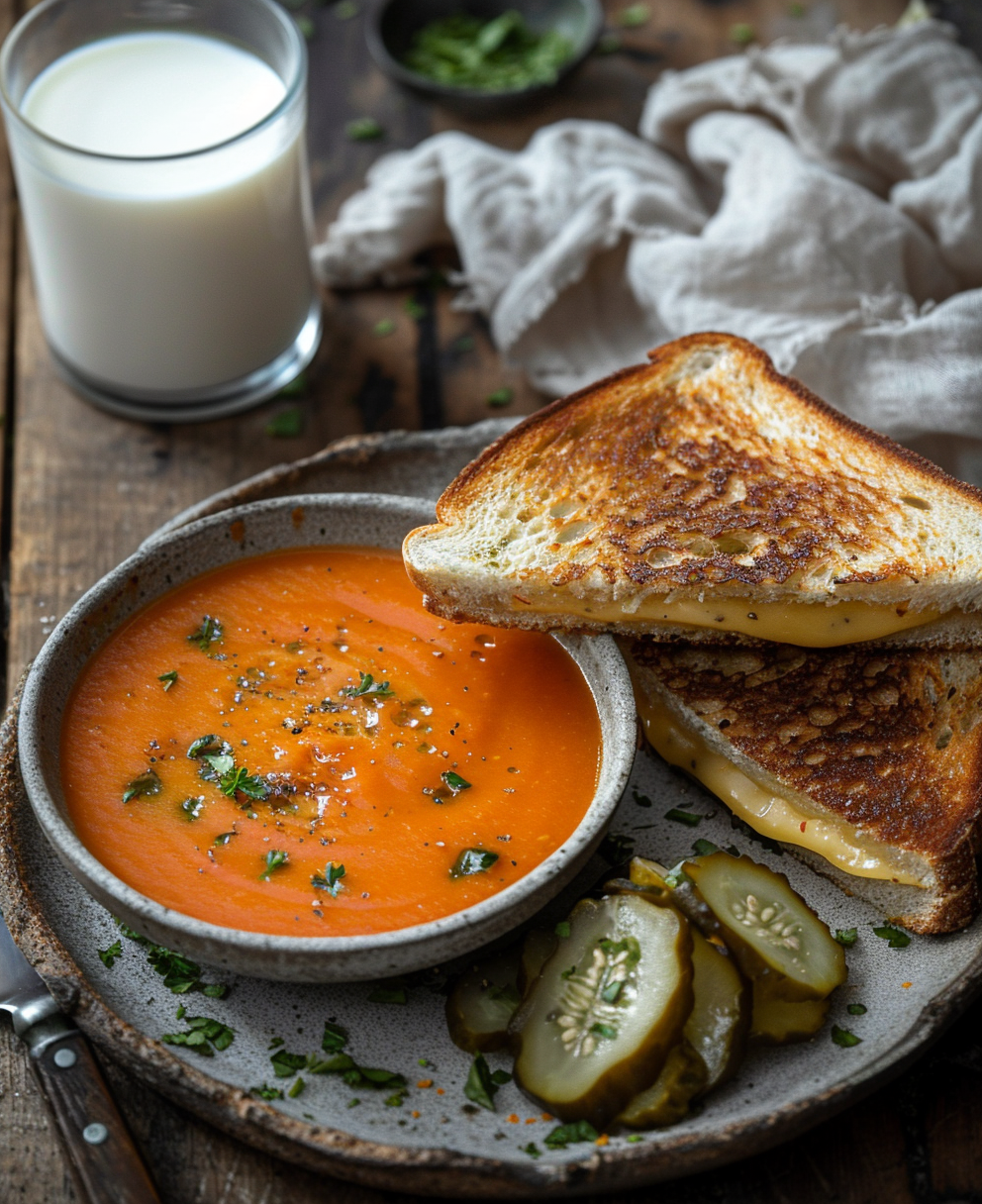 what to serve with grilled cheese