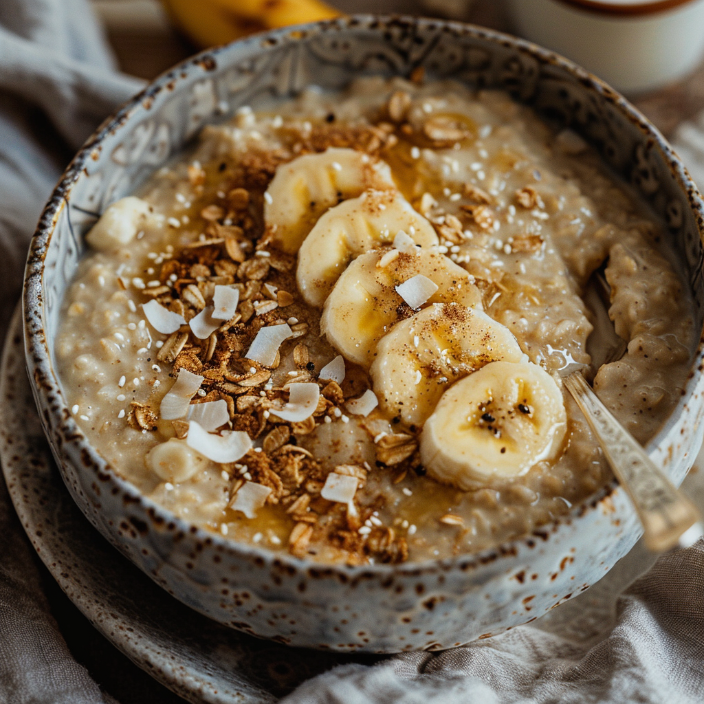 AIP Banana Oat Porridge with Coconut Milk