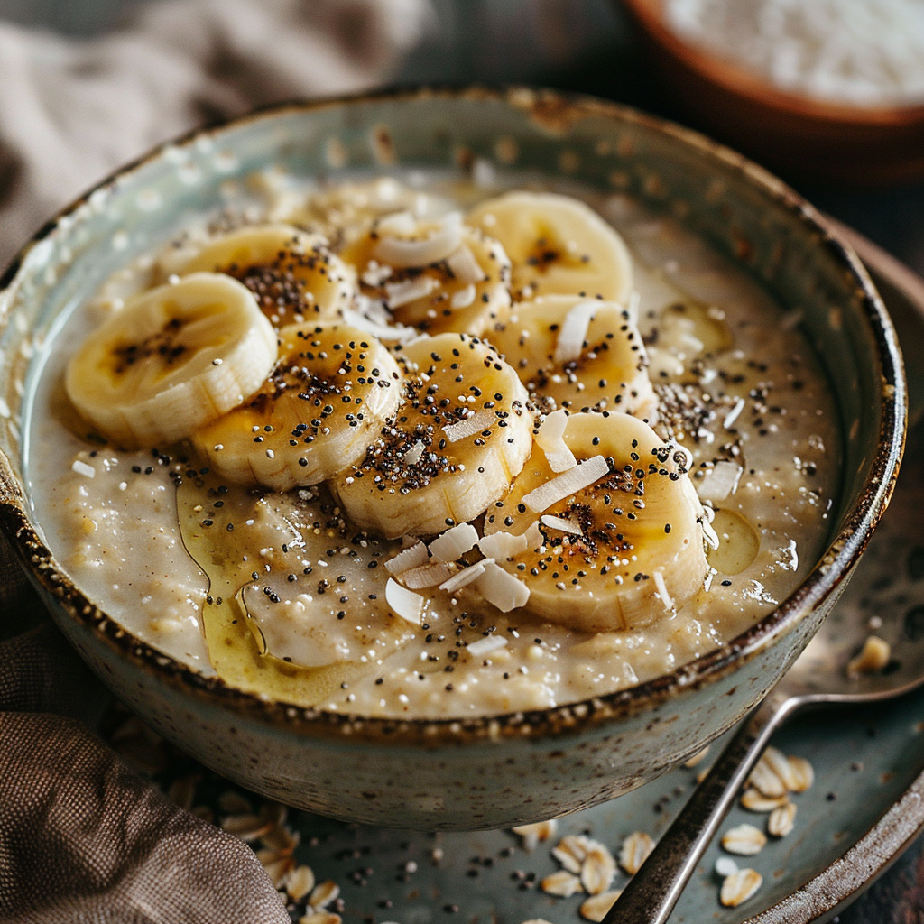 AIP Banana Oat Porridge with Coconut Milk