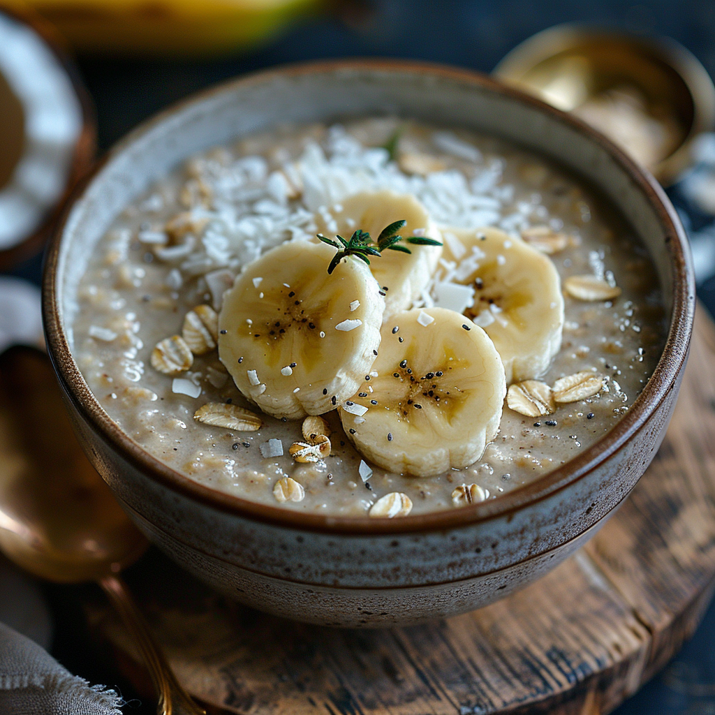 AIP Banana Oat Porridge with Coconut Milk