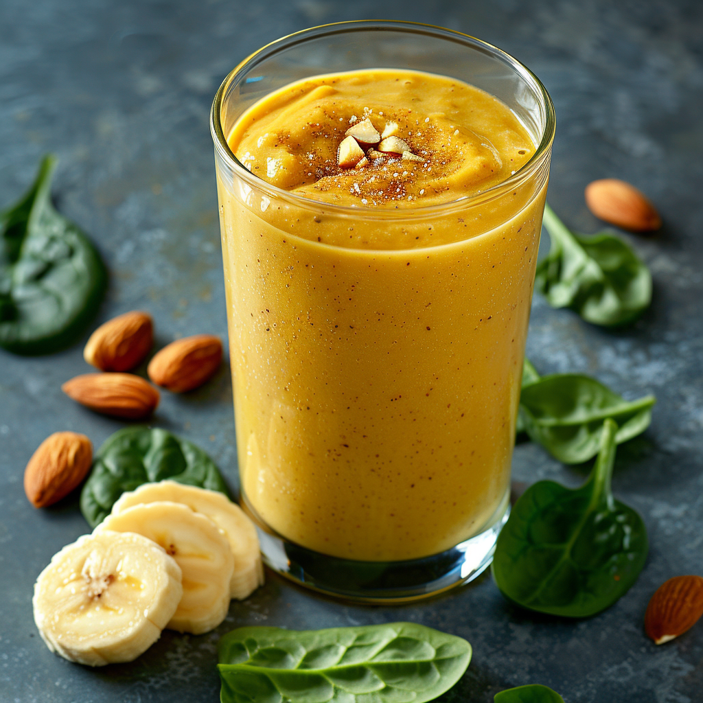 AIP Breakfast Smoothie with Mango and Spinach