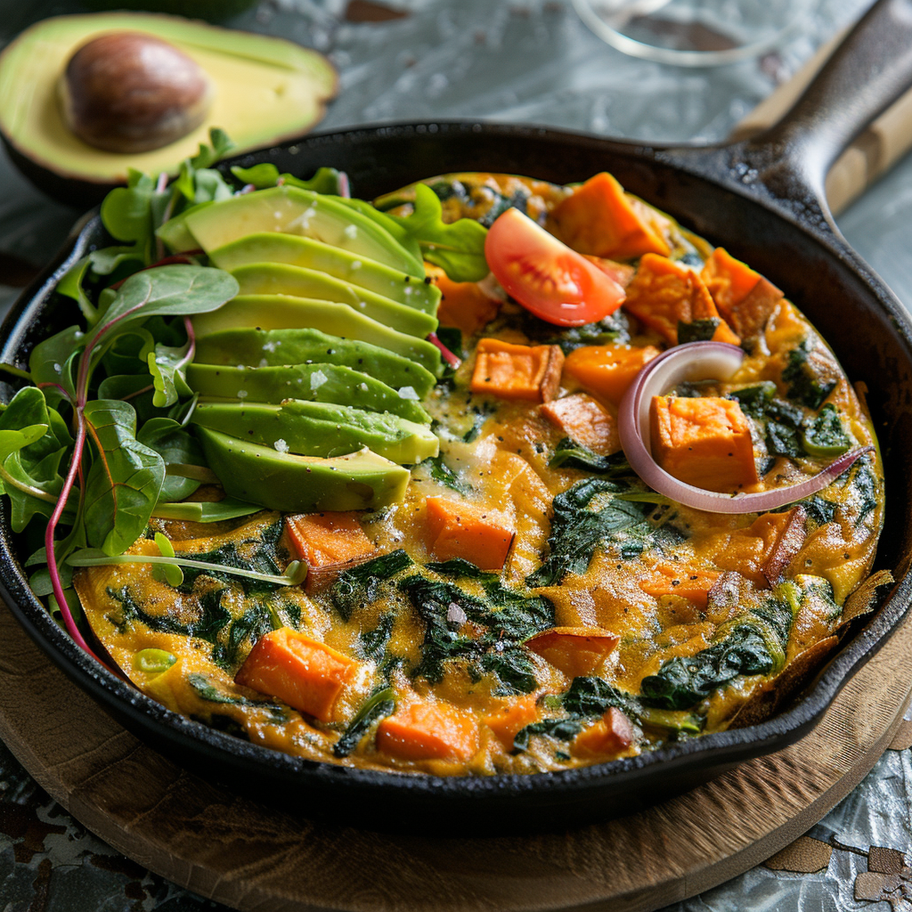 AIP Sweet Potato and Spinach Frittata