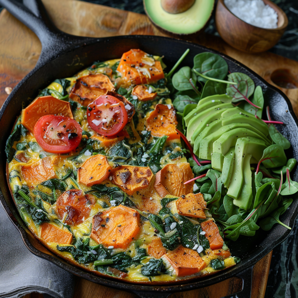 AIP Sweet Potato and Spinach Frittata