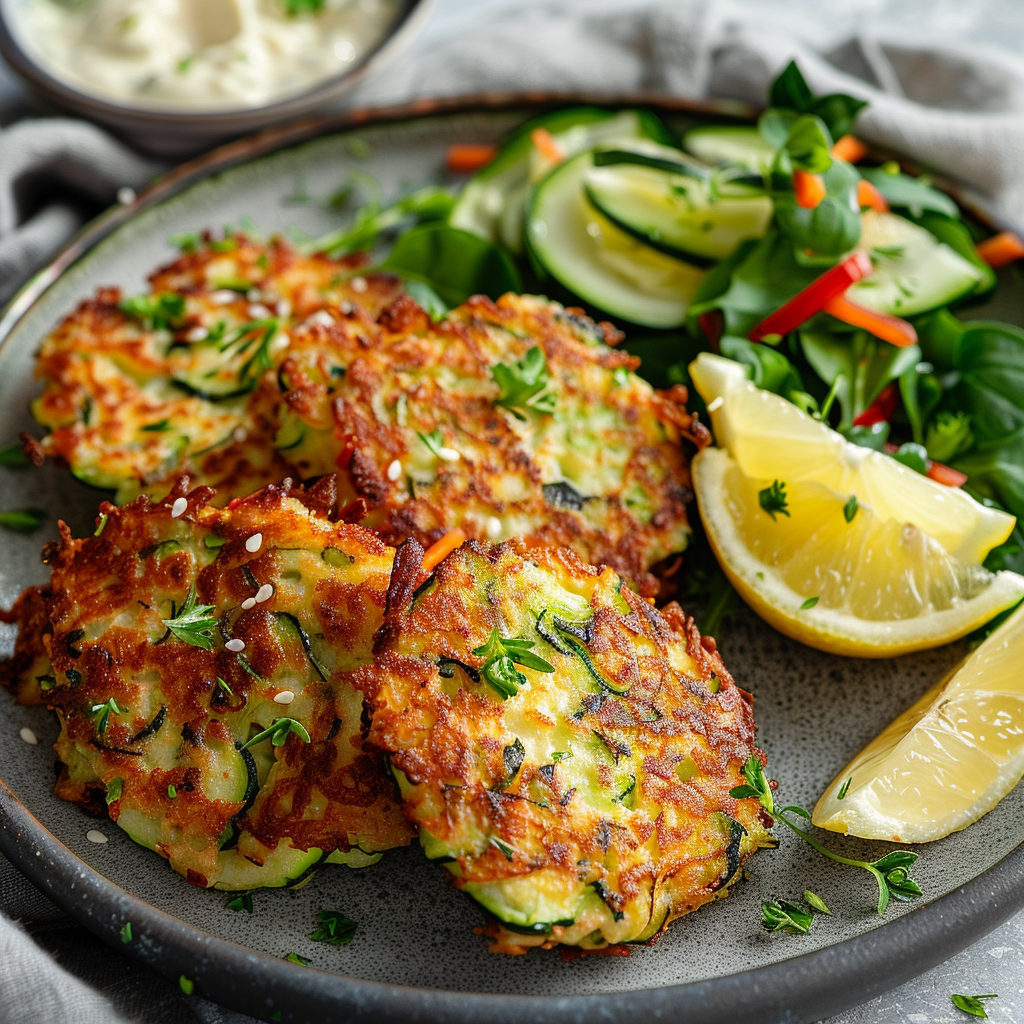AIP Zucchini Fritters with Coconut Flour