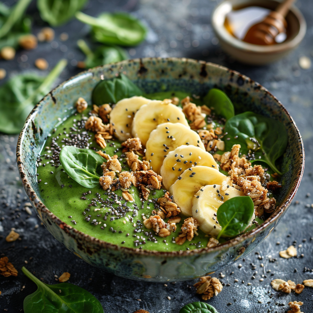 Alkaline Green Detox Smoothie Bowl