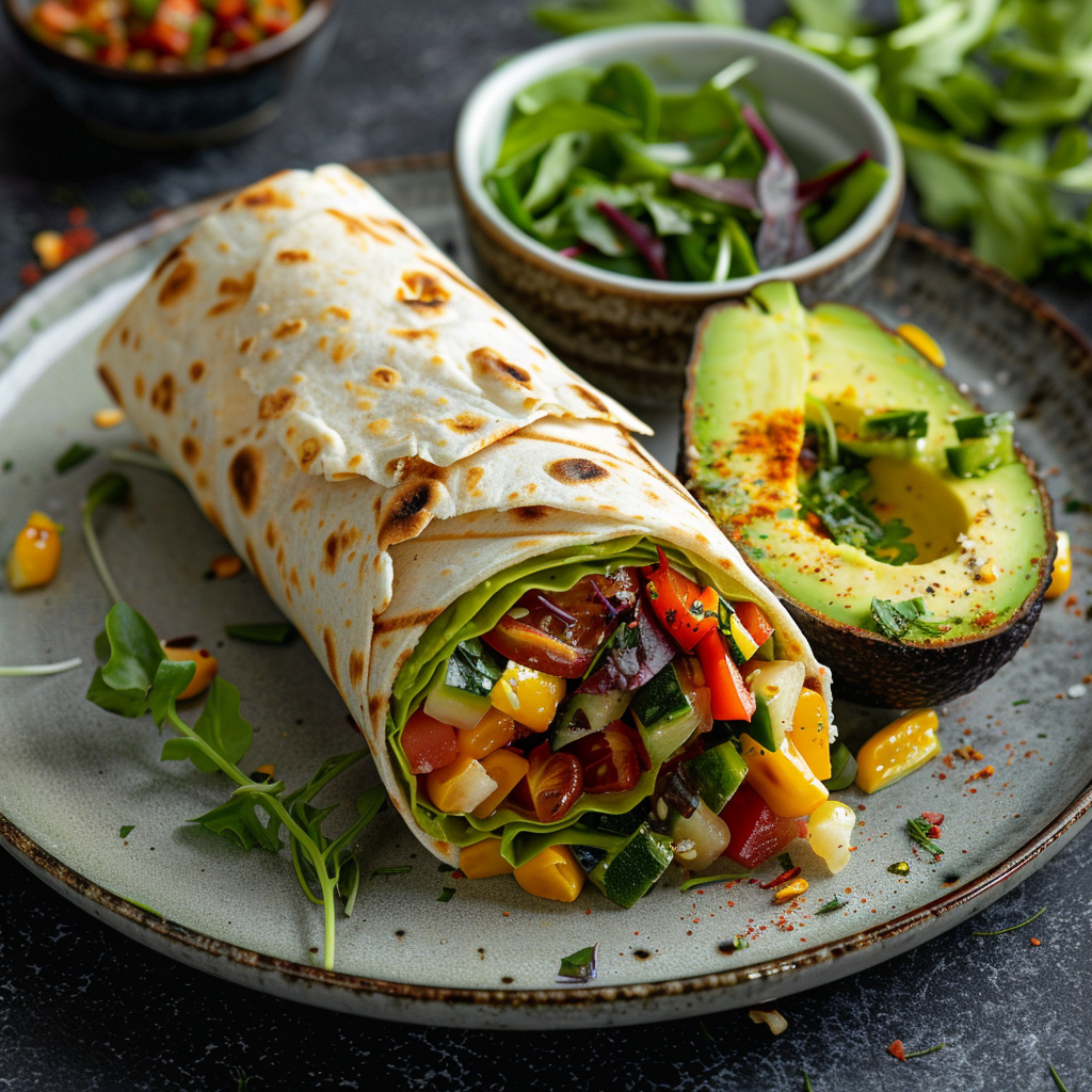 Alkaline Veggie Breakfast Wrap