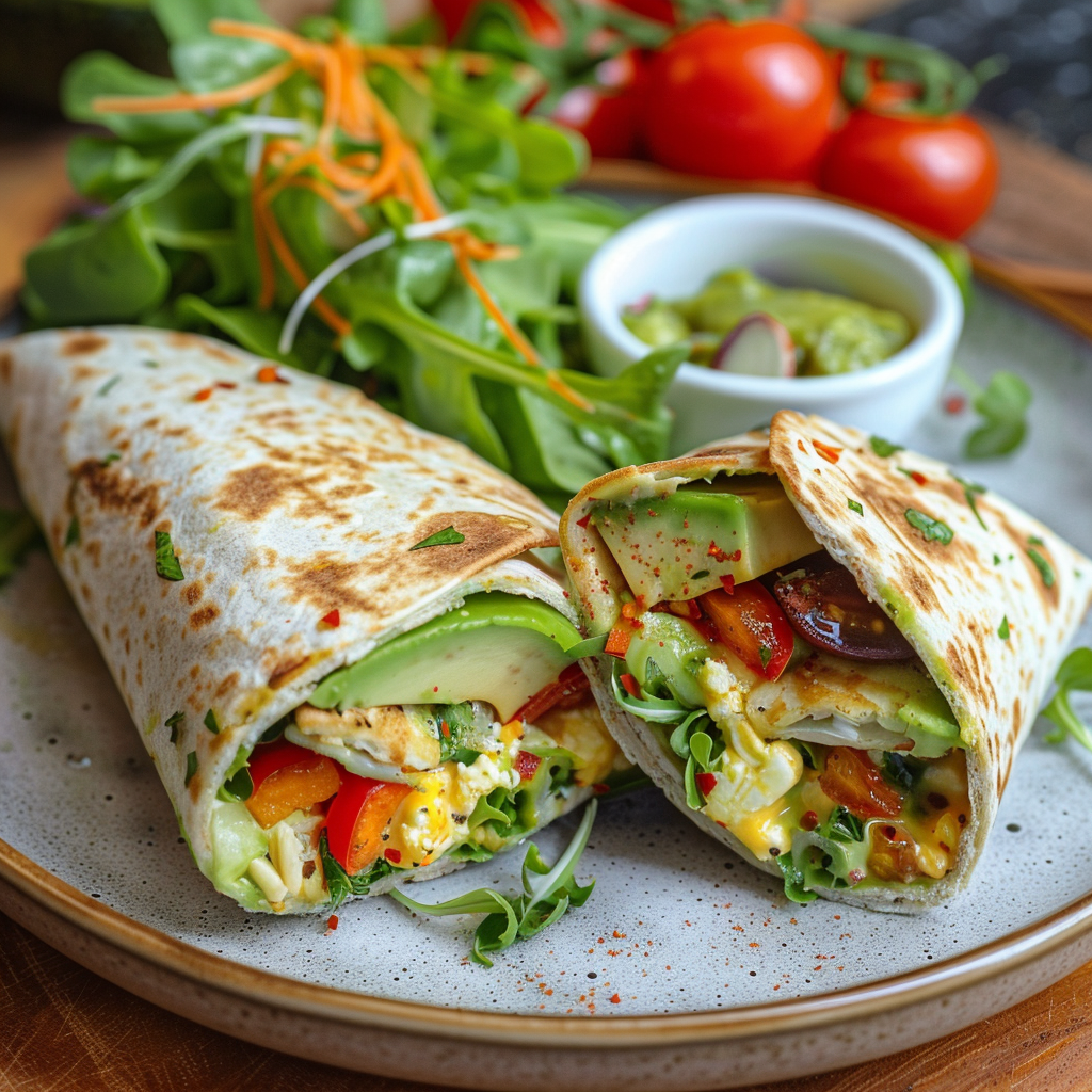 Alkaline Veggie Breakfast Wrap