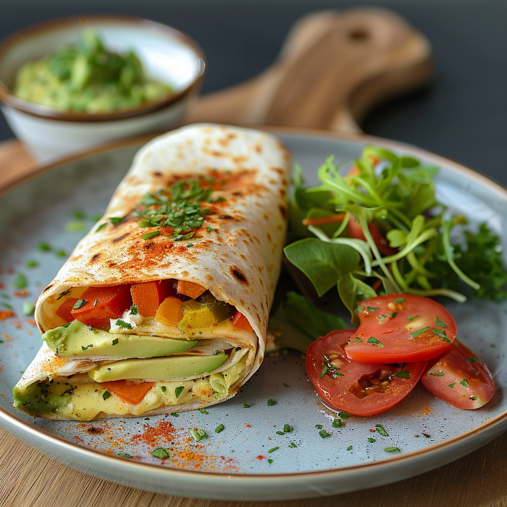 Alkaline Veggie Breakfast Wrap