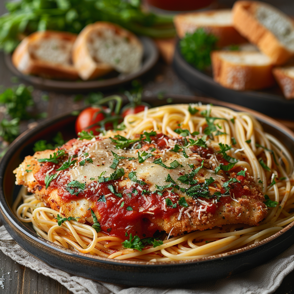 Baked Chicken Parmesan with Marinara