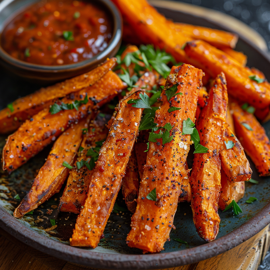 Baked Sweet Potato Fries with Paprika