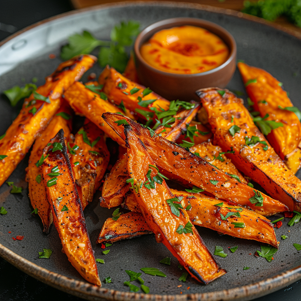 Baked Sweet Potato Fries with Paprika