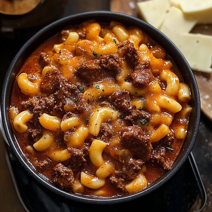 Beef Cheddar Goulash