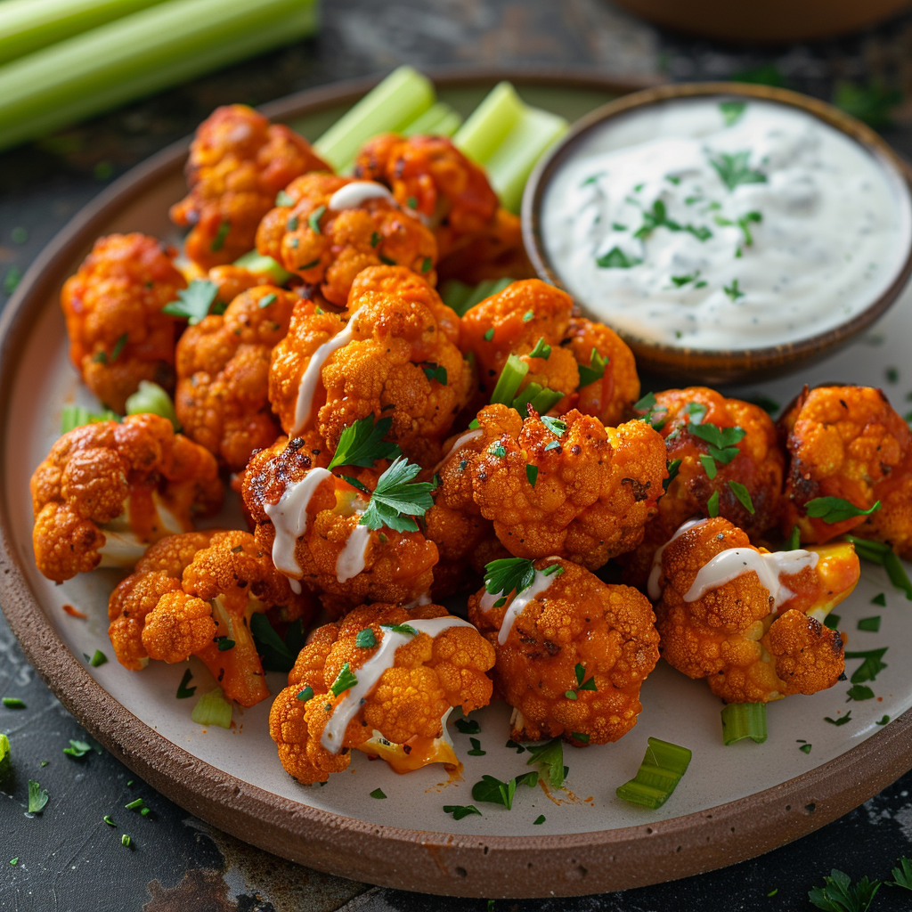 Buffalo Cauliflower Bites