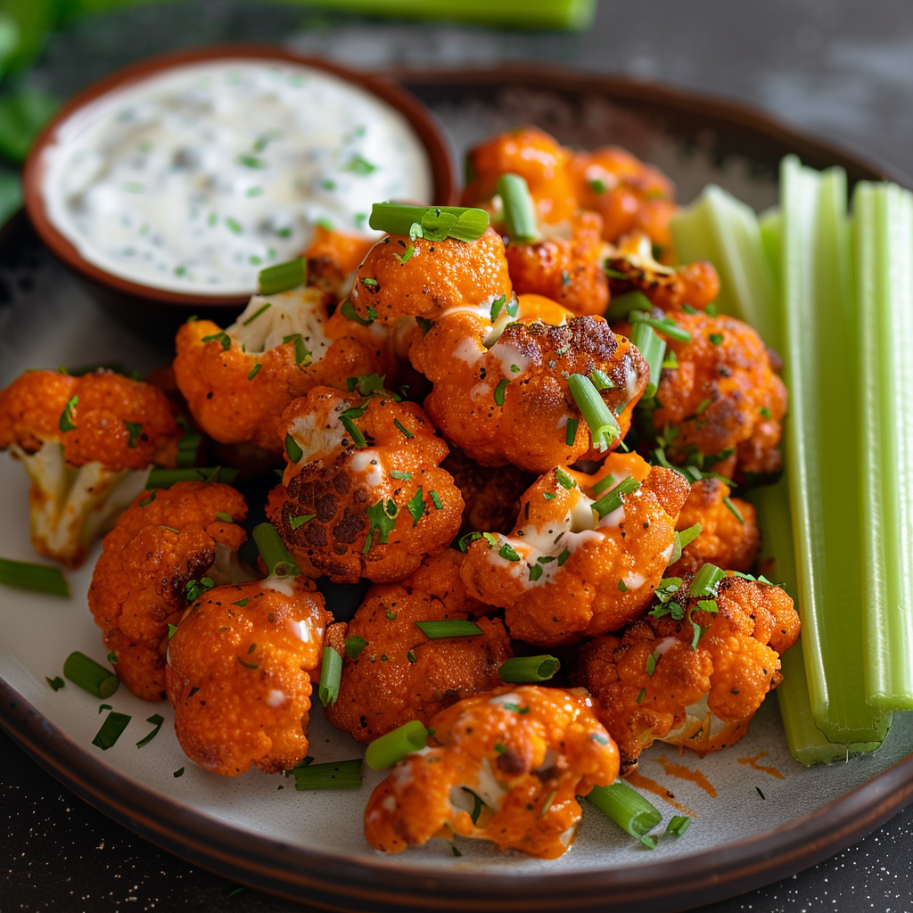 Buffalo Cauliflower Bites