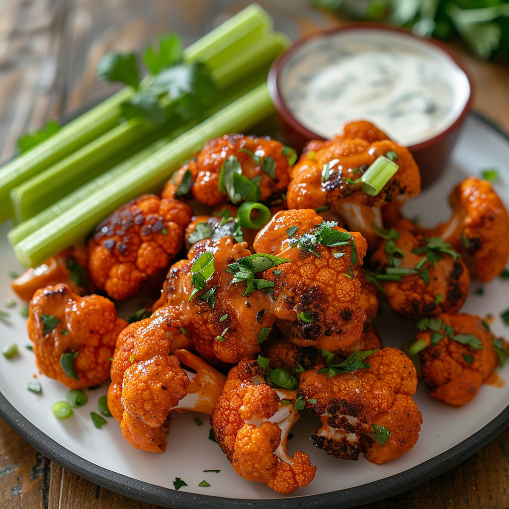 Buffalo Cauliflower Bites