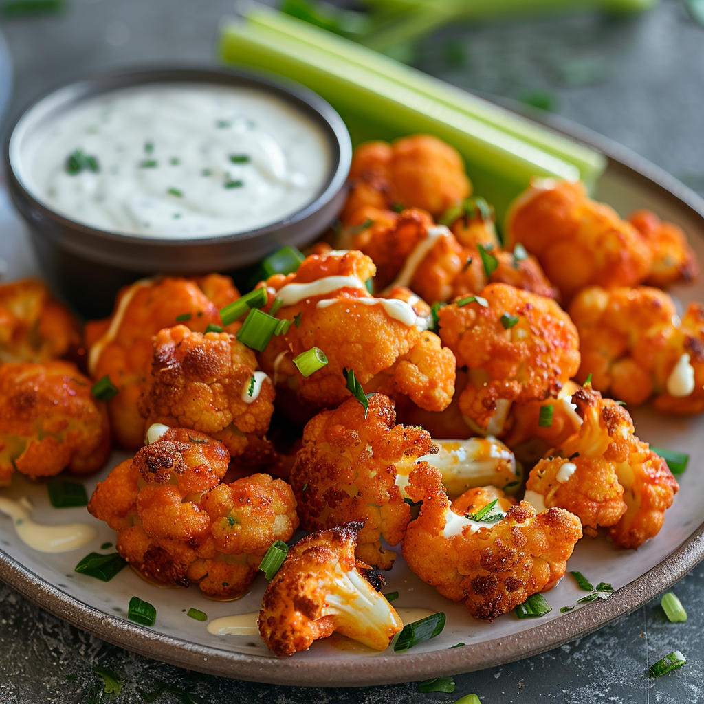 Buffalo Cauliflower Bites