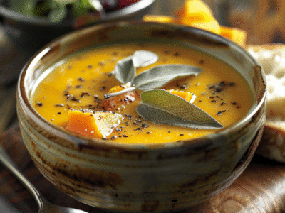 Butternut Squash Soup with Sage: Irresistibly Creamy & Flavorful Recipe