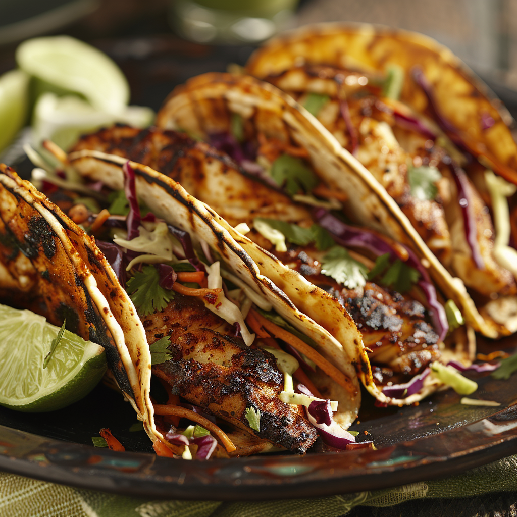 Cajun Blackened Fish Tacos