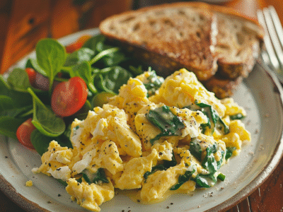 Candida Diet Scrambled Eggs with Spinach: Delicious & Nutritious Breakfast Idea