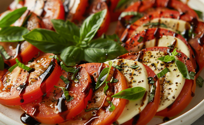 Caprese Salad with Basil and Balsamic: Irresistibly Fresh & Flavorful