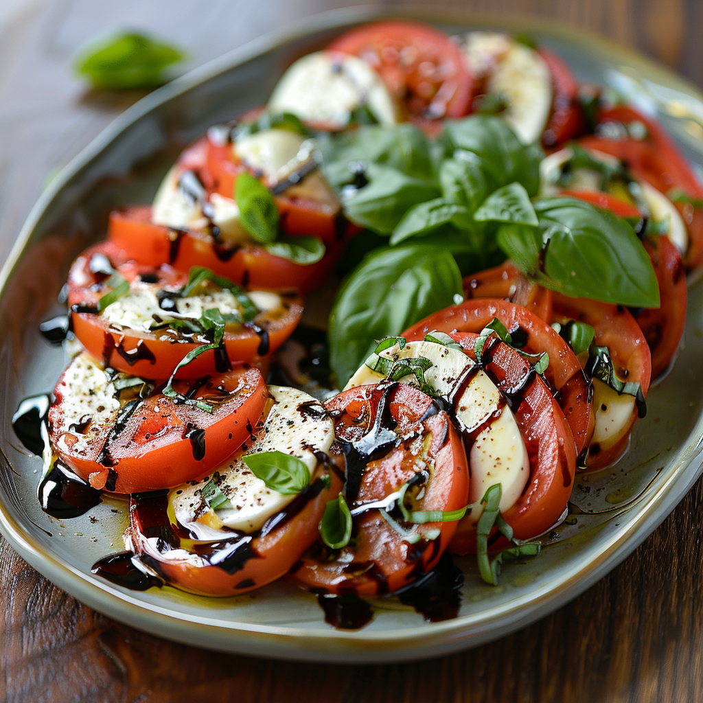 Caprese Salad with Basil and Balsamic