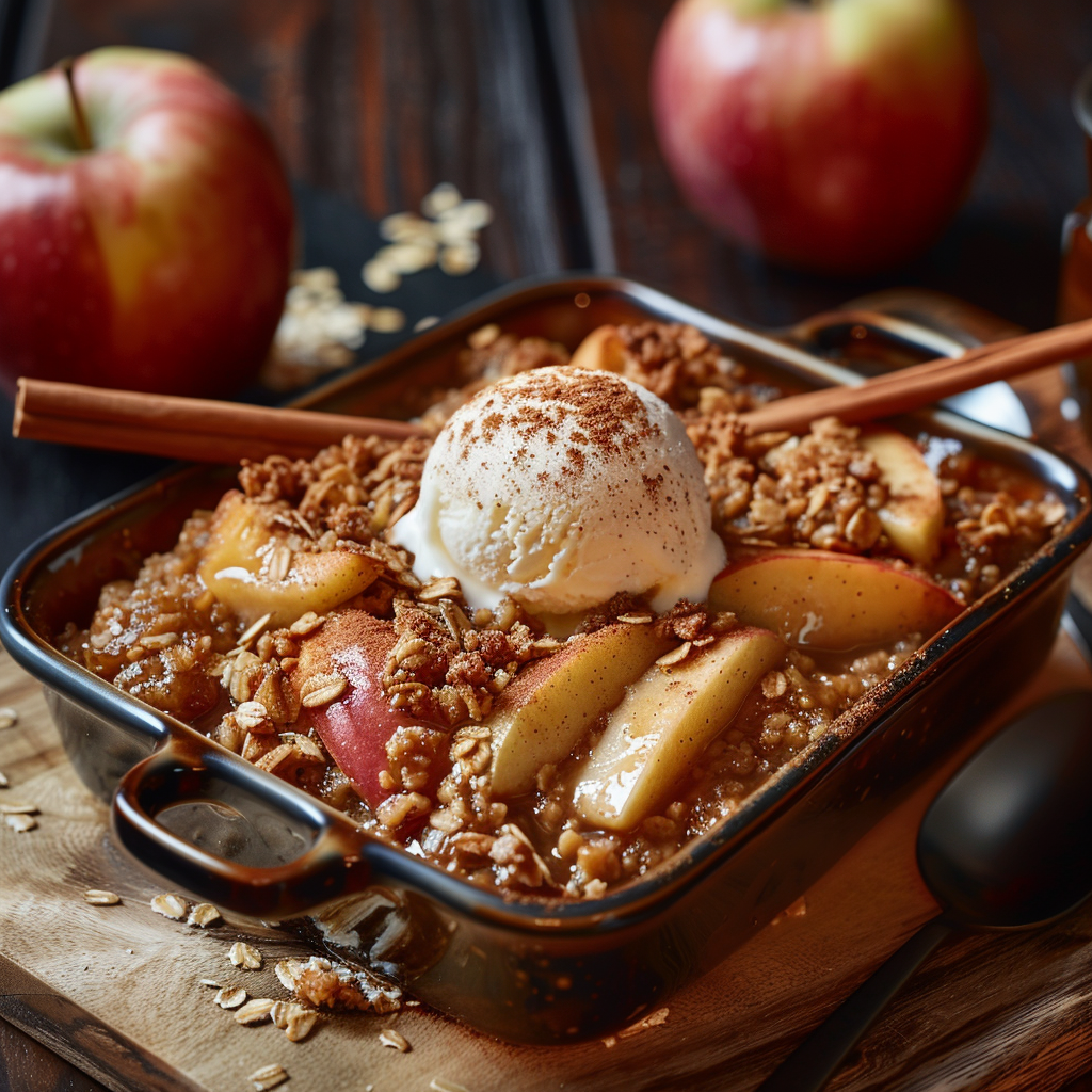 Caramel Apple Crisp with Oats