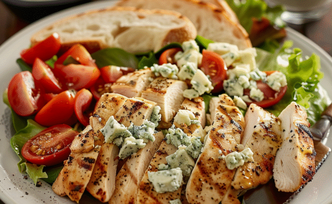 Chicken Cobb Salad with Blue Cheese: Irresistibly Creamy Delight