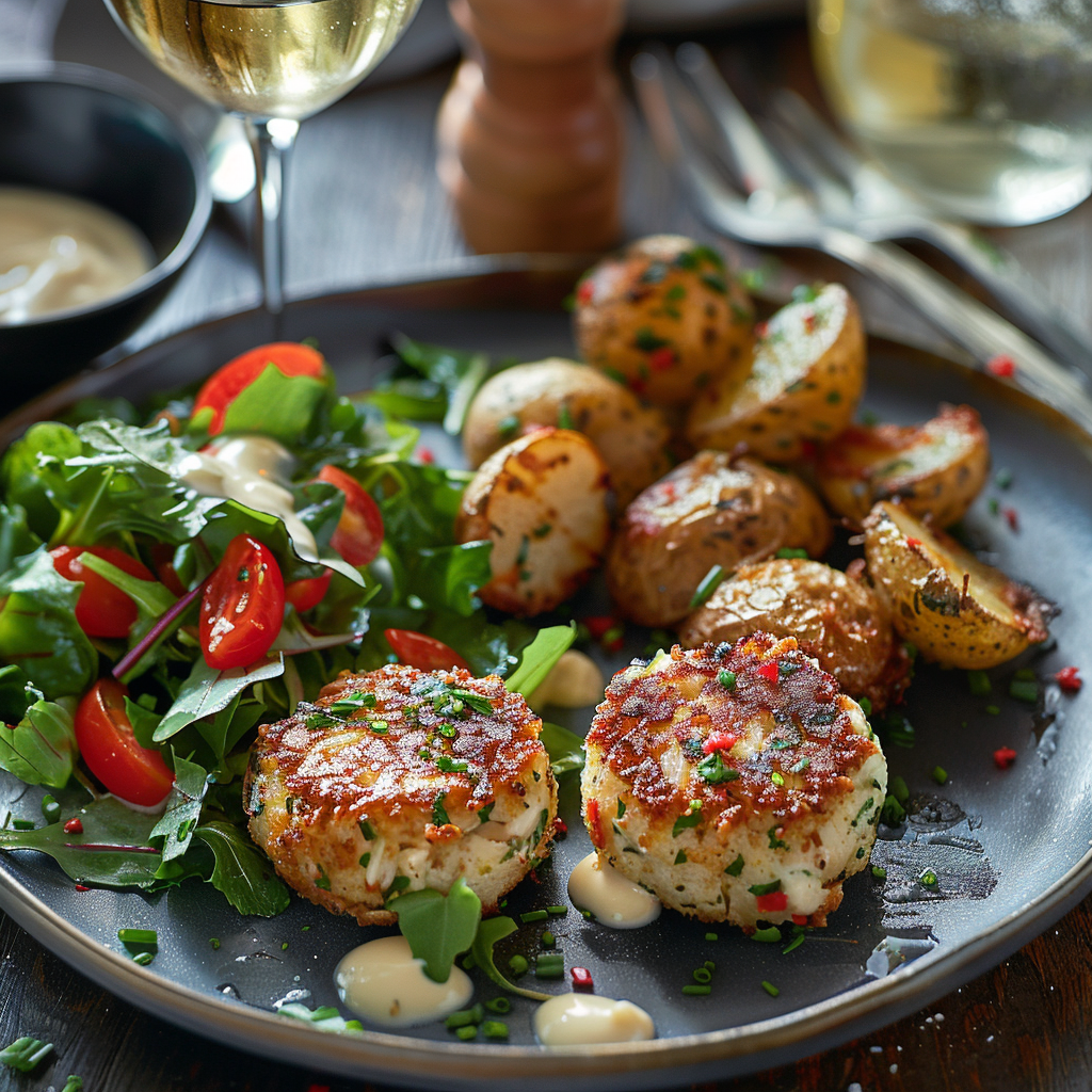 Crab Cakes with Lemon Aioli