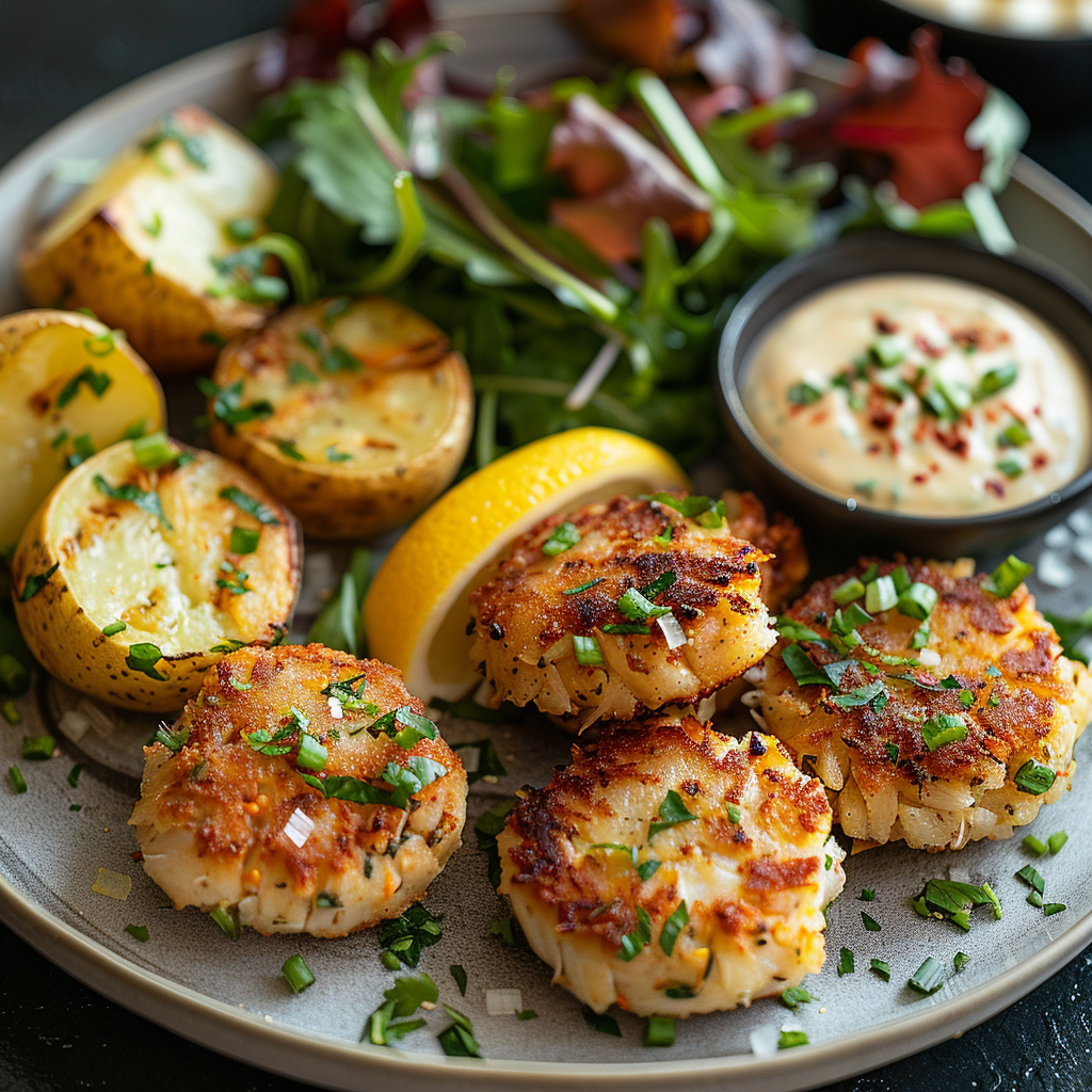 Crab Cakes with Lemon Aioli