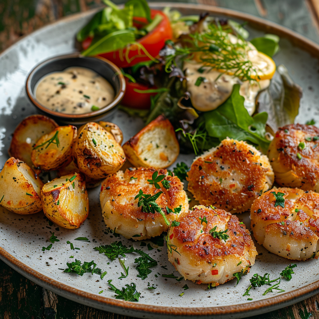 Crab Cakes with Lemon Aioli