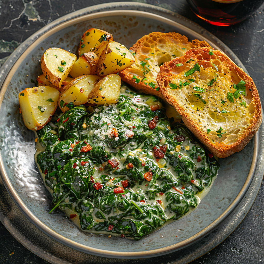 Creamed Spinach with Parmesan
