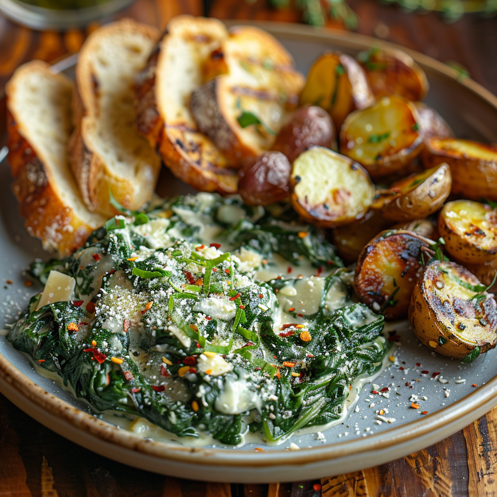 Creamed Spinach with Parmesan