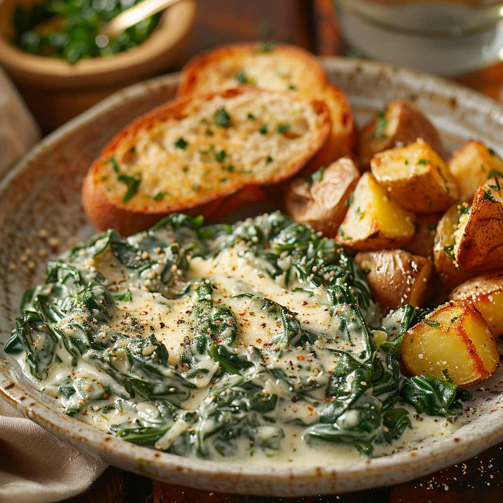 Creamed Spinach with Parmesan