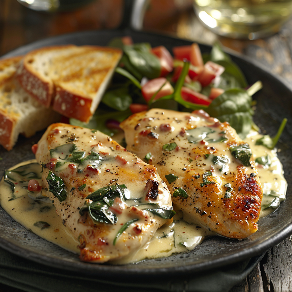 Creamy Tuscan Chicken with Spinach