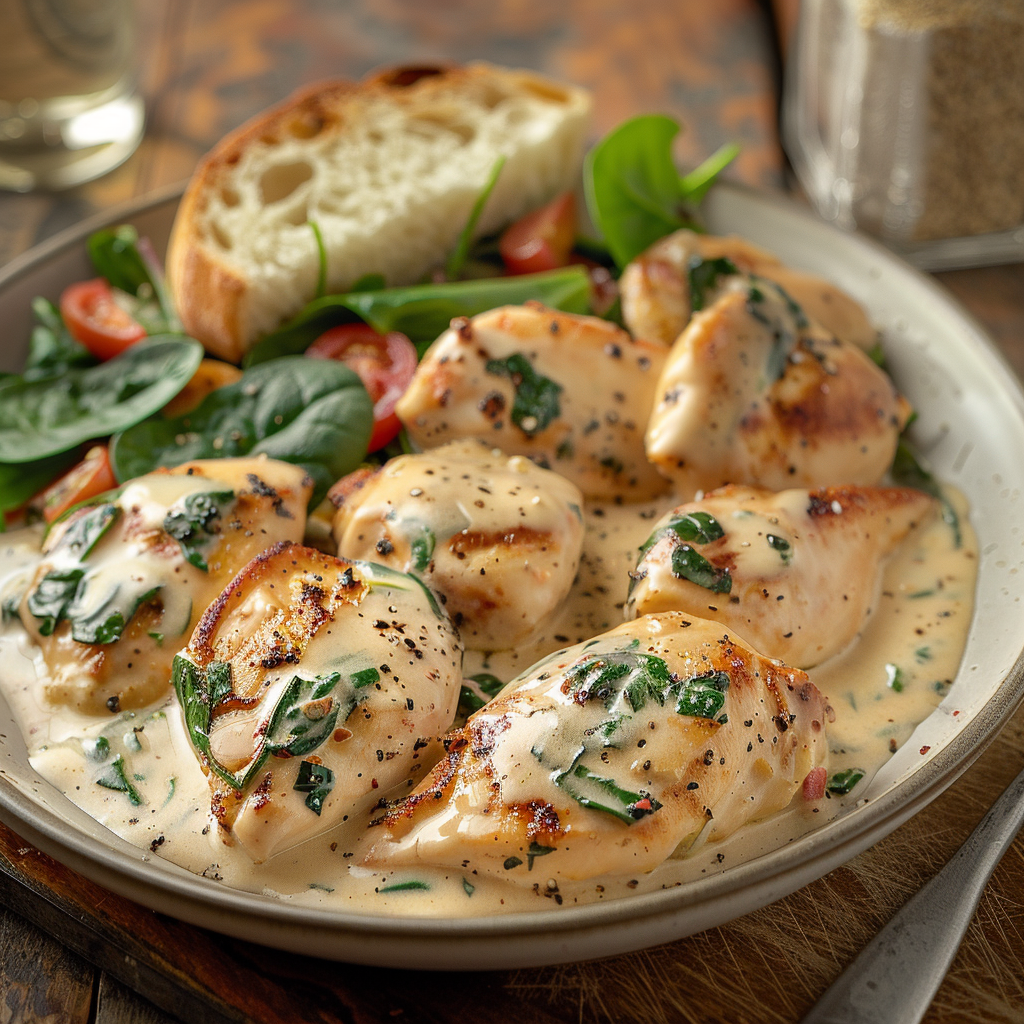 Creamy Tuscan Chicken with Spinach