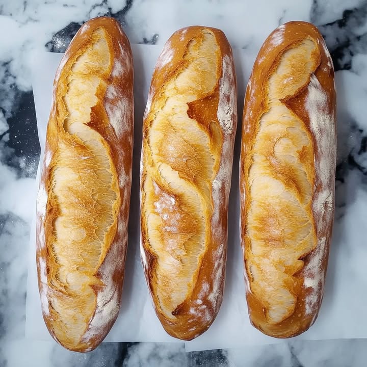 Crispy Homemade Baguettes