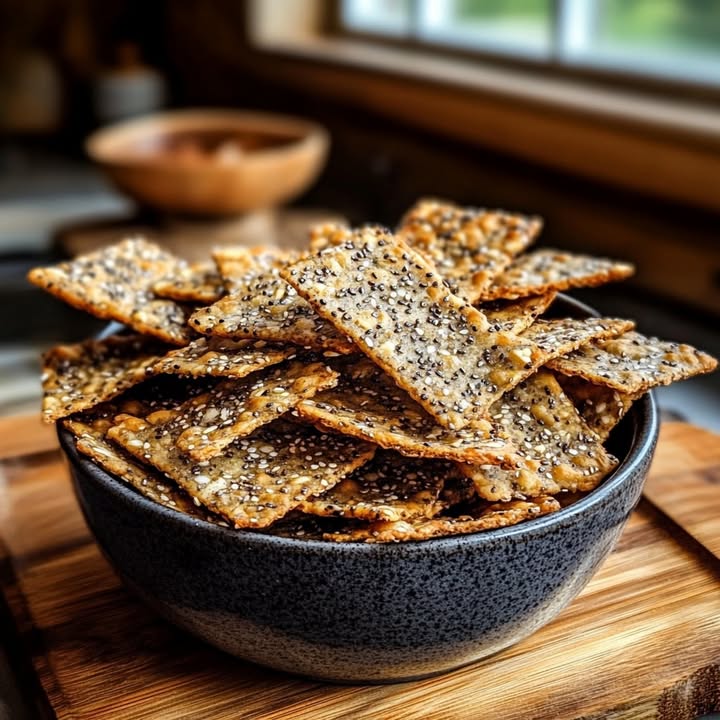 Crunchy Chia Crackers