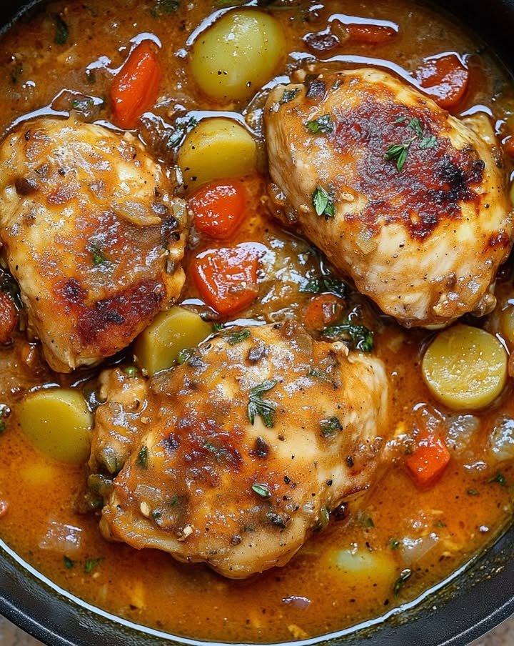 Cuban Chicken Fricassee