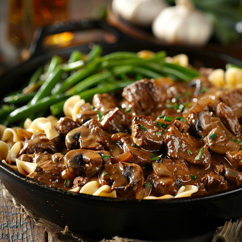 Easy Skillet Beef Stroganoff