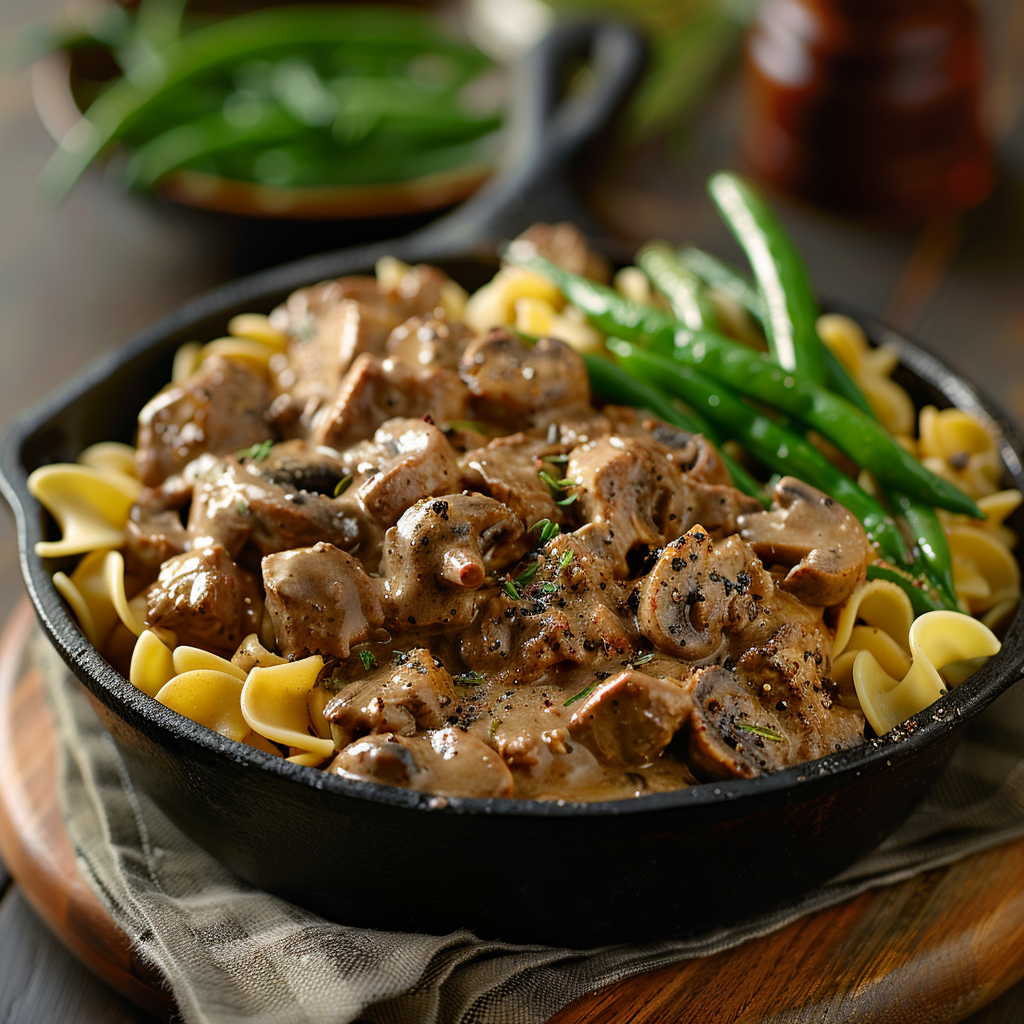 Easy Skillet Beef Stroganoff