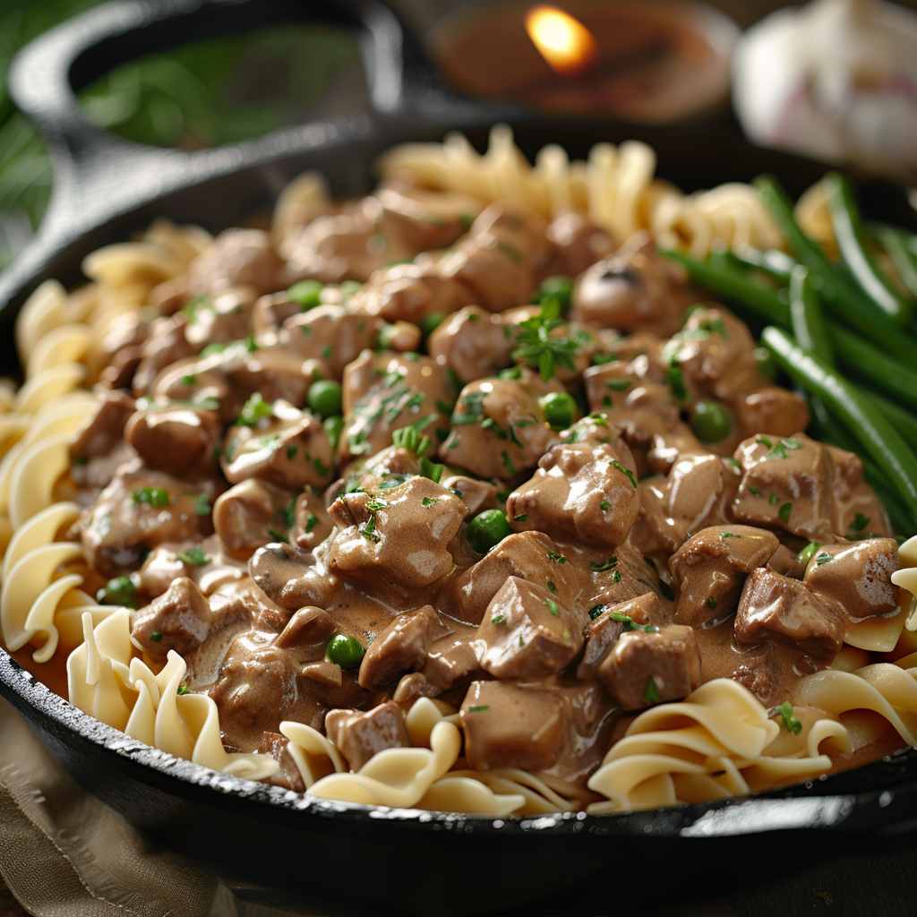 Easy Skillet Beef Stroganoff