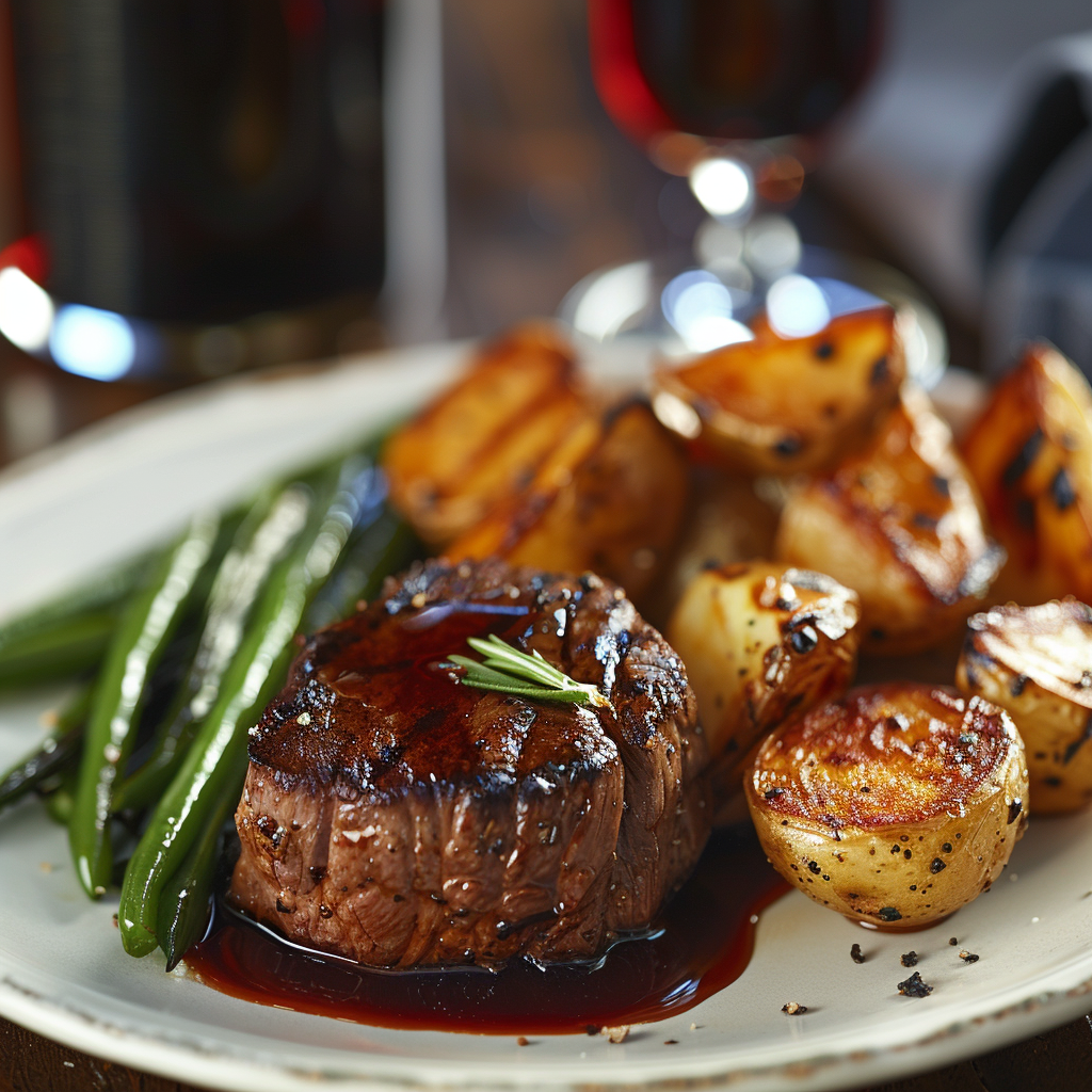 Filet Mignon with Red Wine Reduction