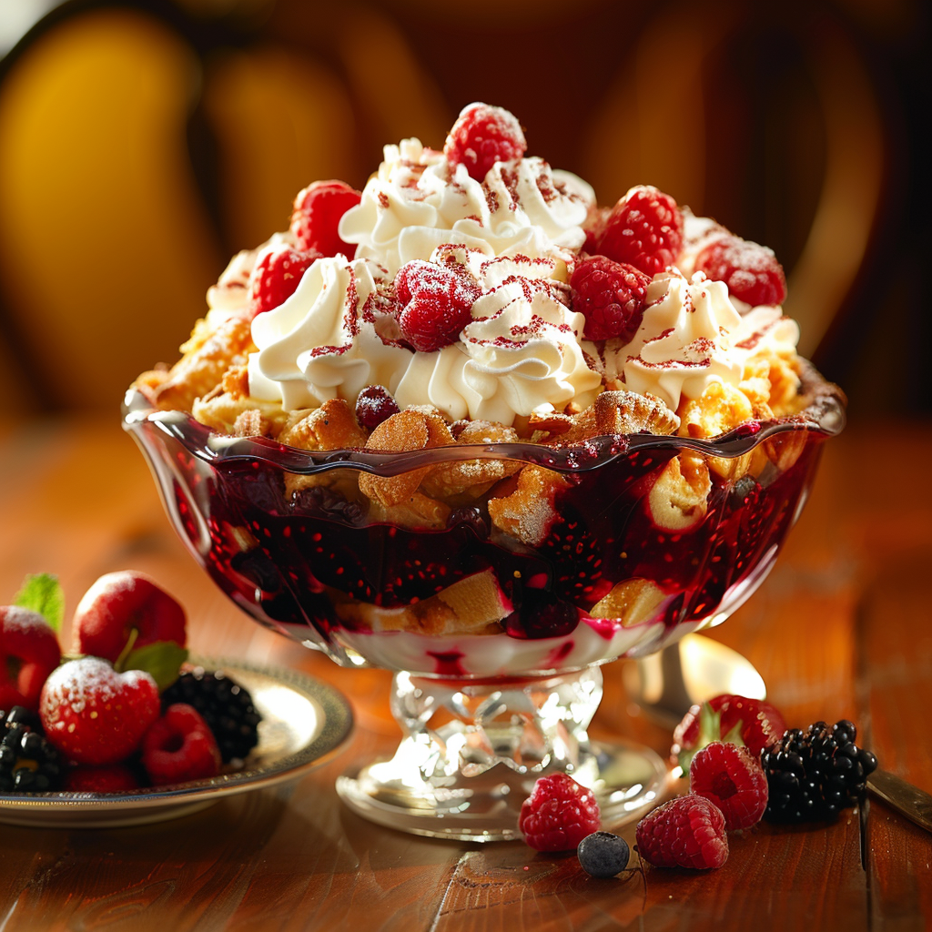 Fourth of July Berry Trifle