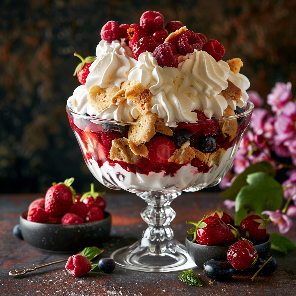 Fourth of July Berry Trifle